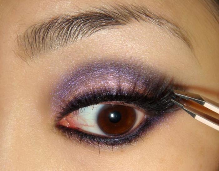 instrukcje dotyczące makijażu oczu fioletowe porady dotyczące makijażu