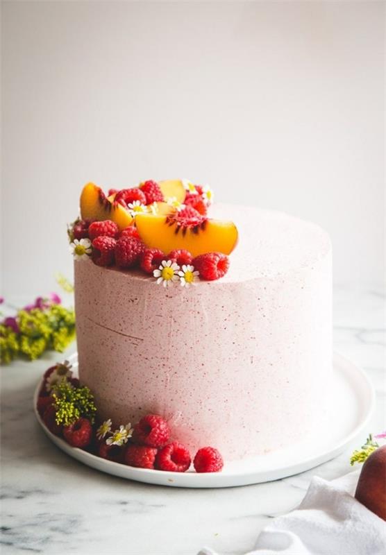 nietypowe przepisy na ciasta ciasto malinowo-brzoskwiniowe