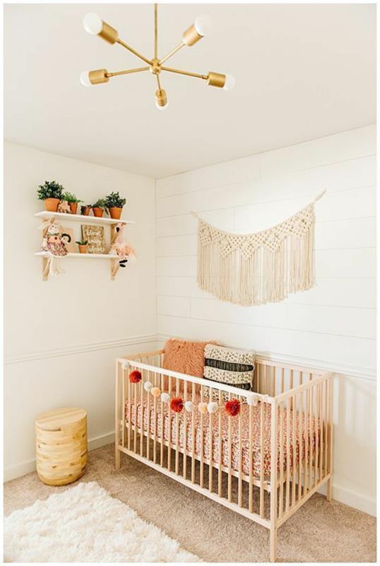 Idées d'aménagement de chambre de bébé en macramé