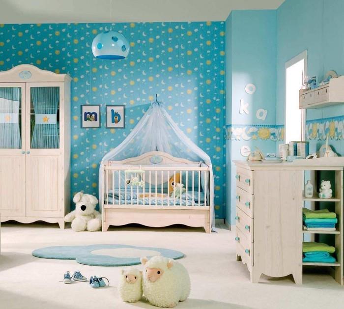 projekt pokoju dziecka zestaw do pokoju dziecka niebieski