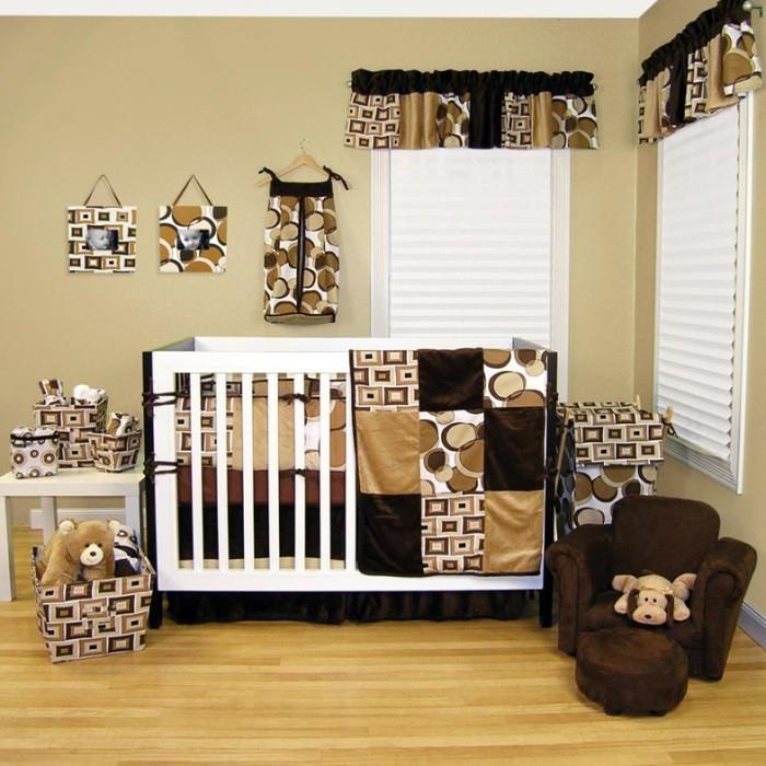 chambre de bébé design ensemble de chambre de bébé marron caramel