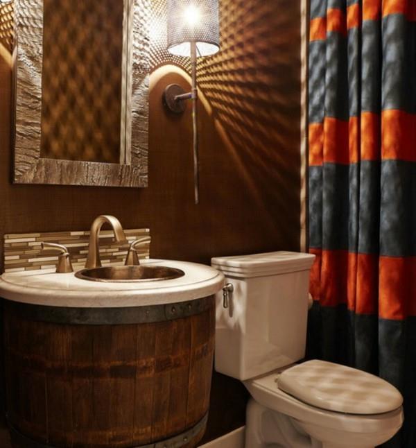 łazienka brązowa kreatywne pomysły na łazienkę niezwykła umywalka