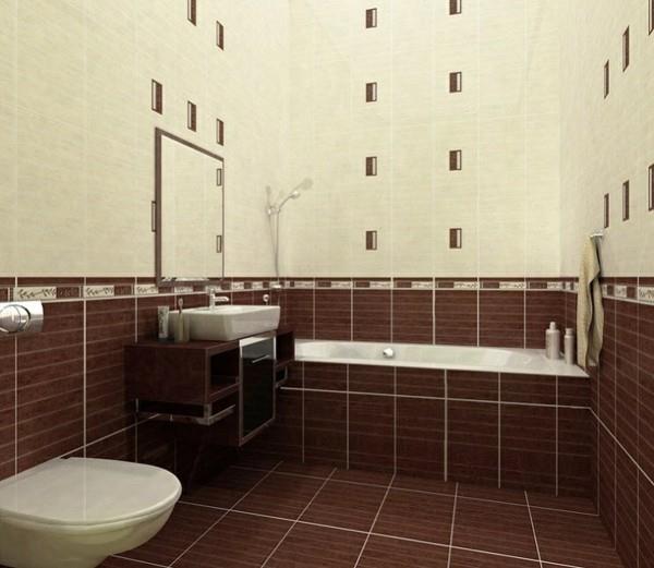 łazienka brązowy zabawny projekt łazienki kontrast kolorów przytulny
