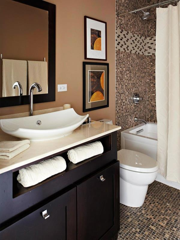 łazienka brązowe pomysły na projekt łazienki brązowe meble łazienkowe zdjęcia