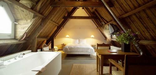salle de bain dans le grenier