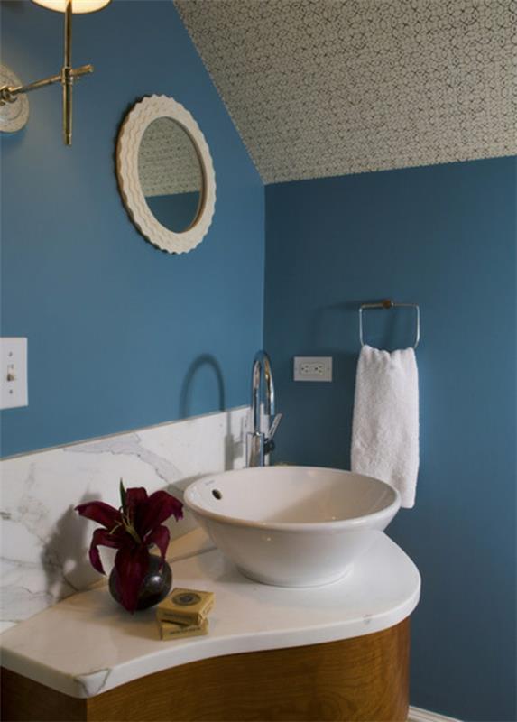 salle de bain plafond design fond d'écran géométrique