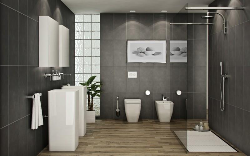 projekt łazienki nowoczesne pomysły na projekt łazienki płytki łazienkowe drewniana podłoga