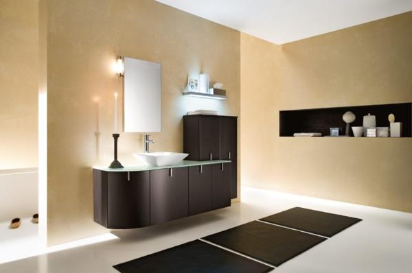 lampes de salle de bain lavabo flottant minimaliste