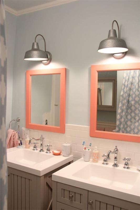 lampes de salle de bain miroir appliques murales style industriel