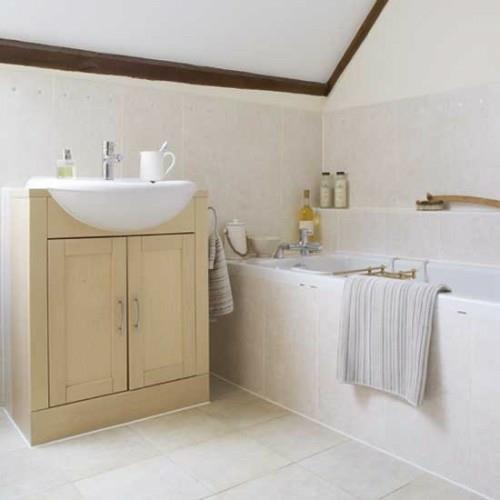 meuble de salle de bain idée baignoire grenier