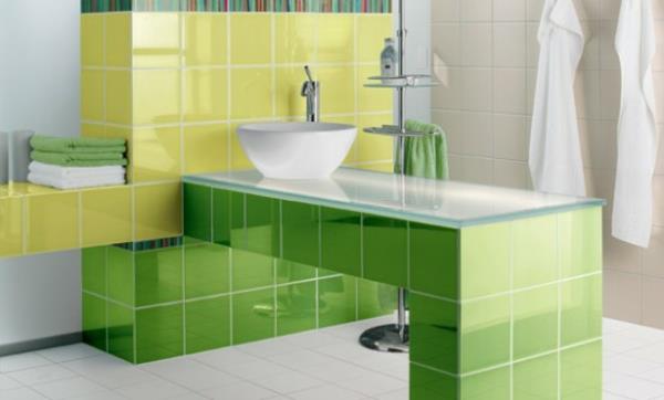 carrelage salle de bain carrelage couleurs carrelage mural vert jaune