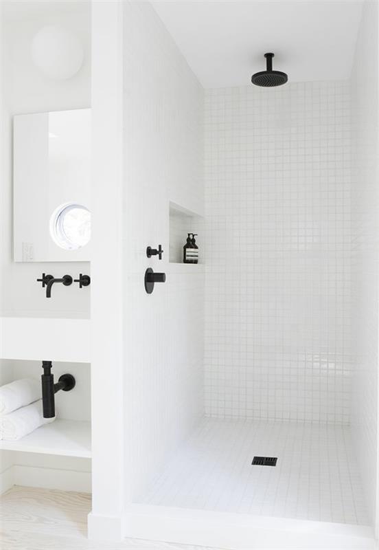 nettoyage carrelage salle de bain carrelage mural carrelage douche blanc brillant