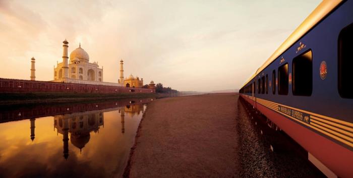 voyage en train taj mahal