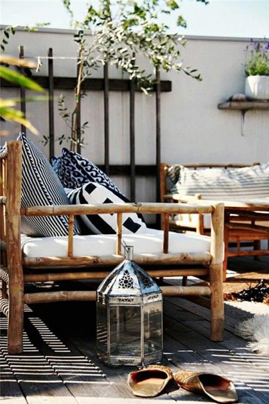 balkon pomysły projektowe drewniane podłogi drewniane meble balkon udekorować