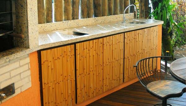 Meubles de salle de bain en bambou Meubles de cuisine Les portes des armoires de base remplacent les façades de la cuisine