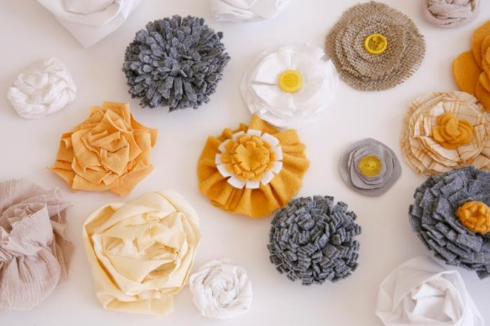 pomysły na rękodzieło wiosenne kwiaty majstrować tkanina