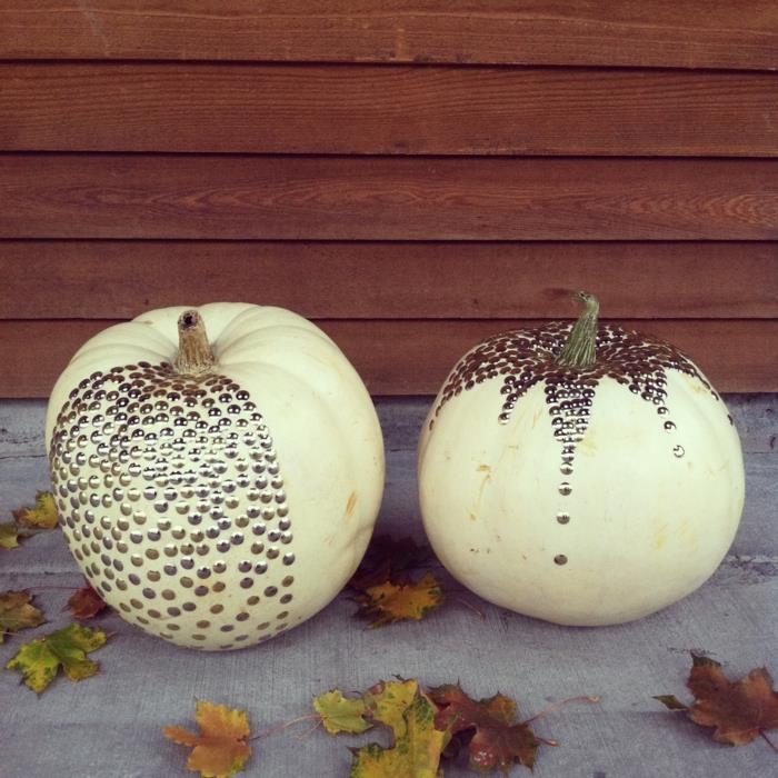 Idées d'artisanat citrouilles d'automne décorer les feuilles d'automne