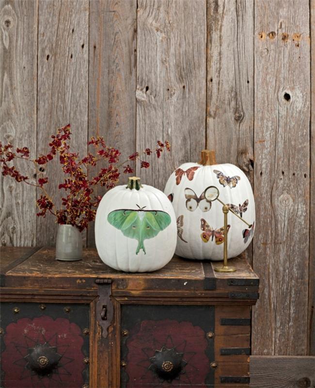 idées d'artisanat citrouilles blanches d'automne peindre de belles idées de maison