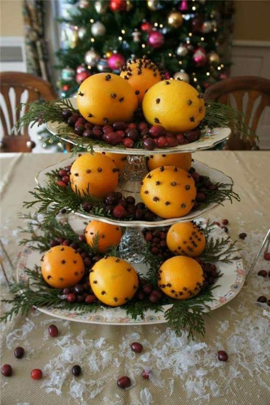 artisanat pour noël oeillet orange