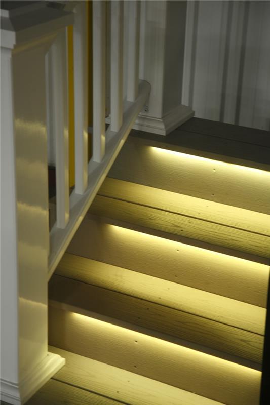 éclairage escalier led bande éclairage indirect