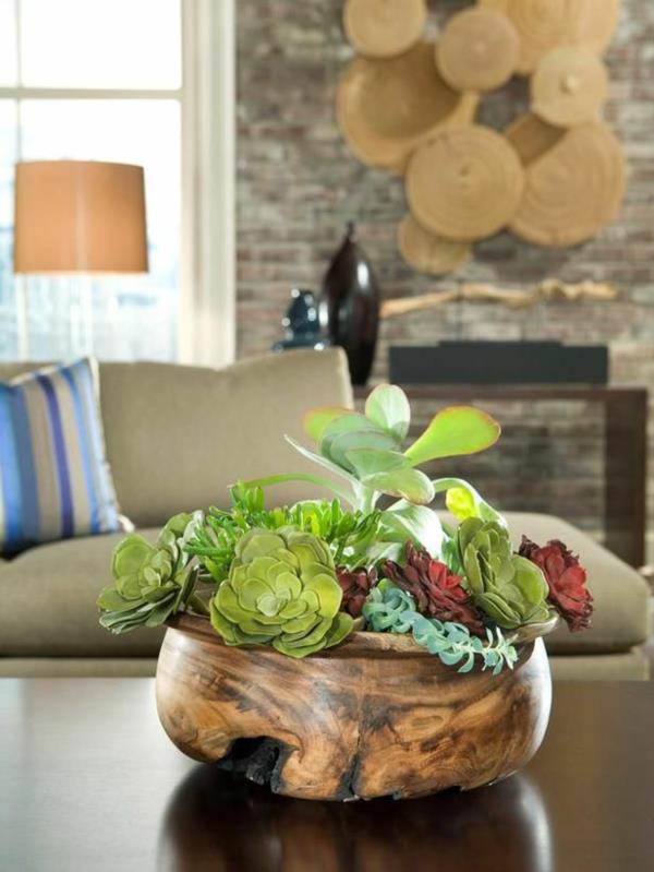 plantes d'intérieur les plus populaires plantes vertes succulentes pot de fleurs en bois