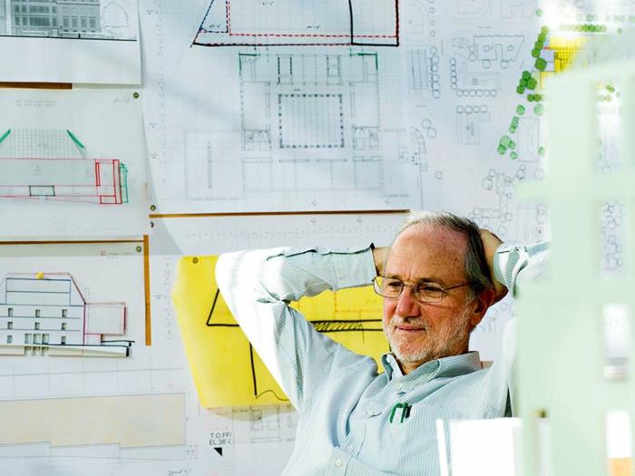 célèbre architecte renzo piano portrait