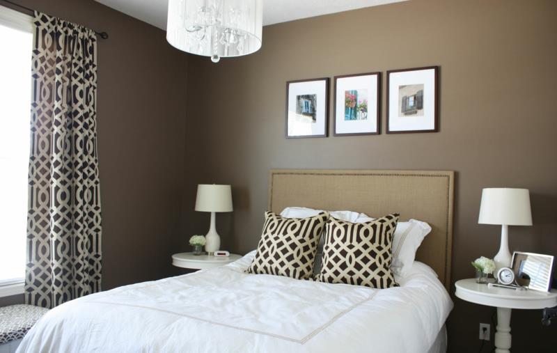 meilleures couleurs de mur de chambre à coucher tons bruns tendances de couleurs de mur