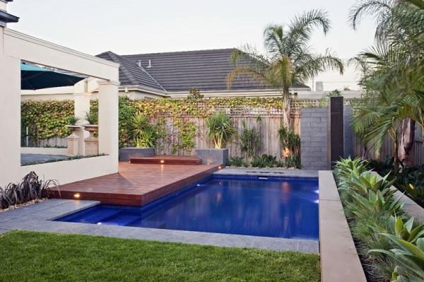 piękne zdjęcia basenu w ogrodzie?