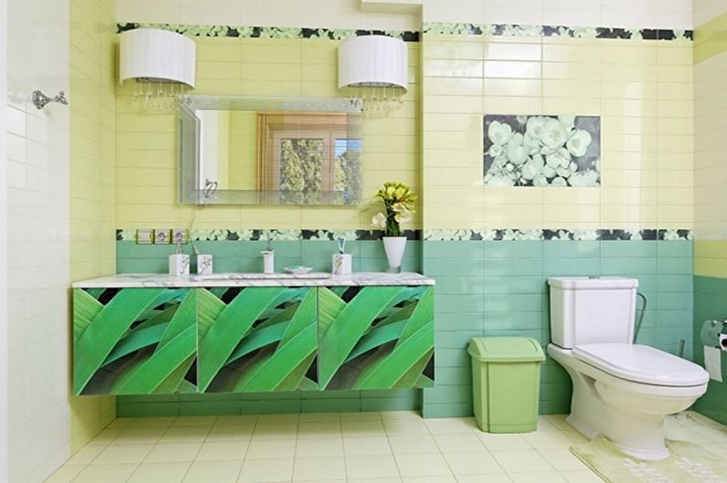 Tyrkysová koupelna - foto interiéru