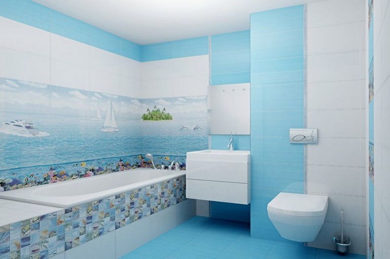Tyrkysová koupelna - foto interiéru