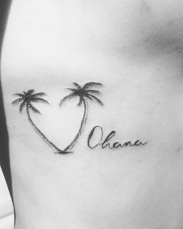 blackwork fine ohana tatouage palm police