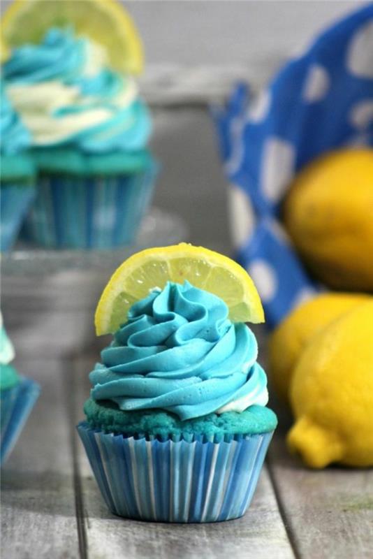 cupcakes bleus recettes cuisson tartes avancées