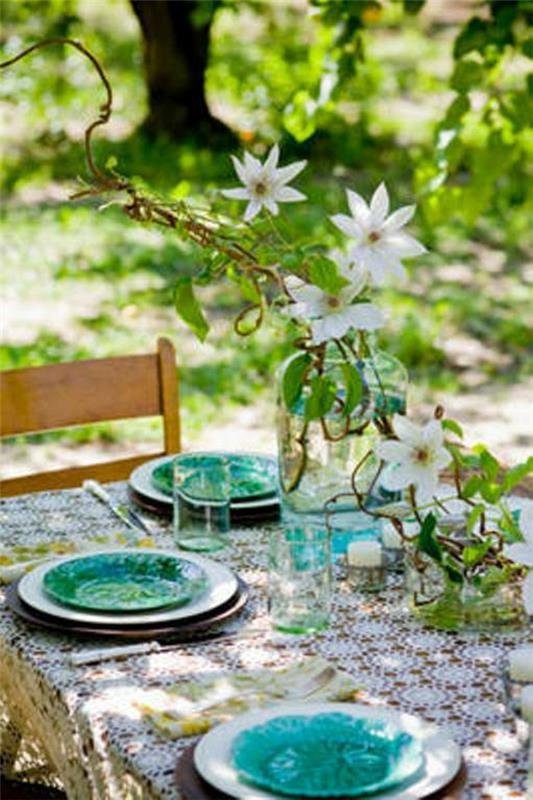 idées de décoration bleue pour pâques décoration d'oeufs de pâques en plein air