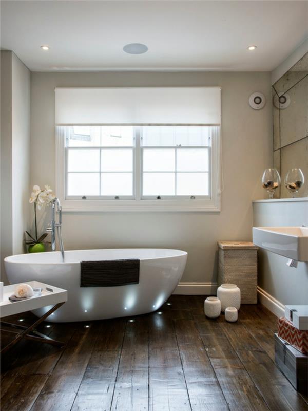 plancher design salle de bain en bois salle de bain illuminer