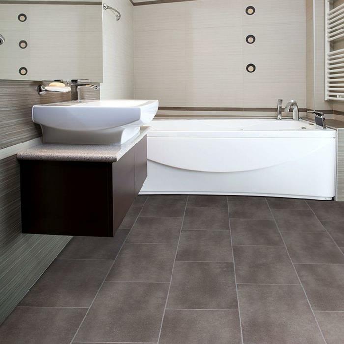 revêtement de sol design idées de salle de bain carrelage sol baignoire beau mur design
