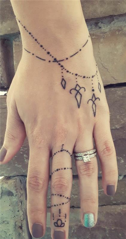 bracelet boho tatouage femmes