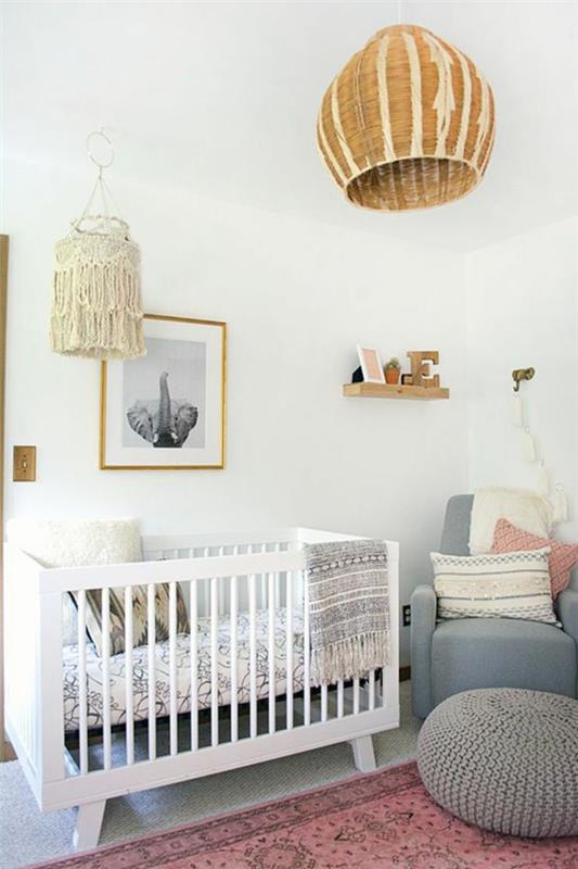 idées de macramé de chambre d'enfant boho