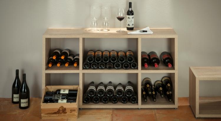 boon stojaki na wino systemy półkowe stojak na wino drewniana podłoga