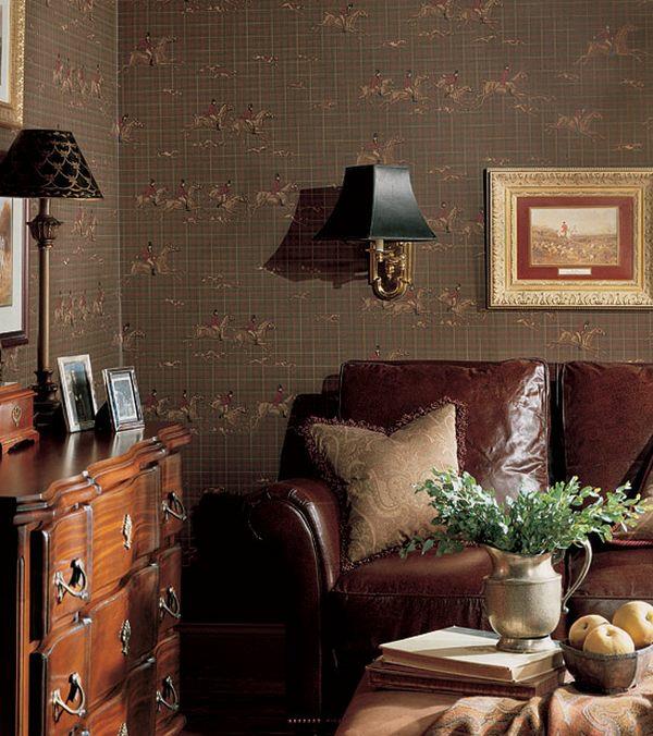 brązowy wystrój wnętrza francuski pomysł skórzana sofa