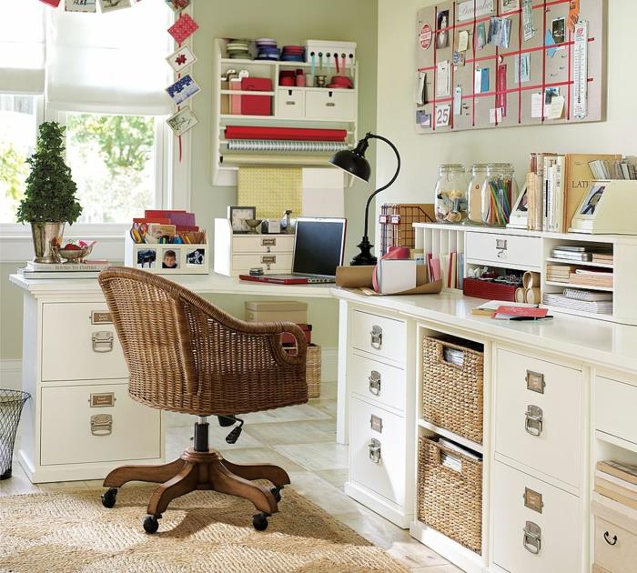 meble biurowe krzesło biurowe dywan kosze do przechowywania praktyczne pomysły