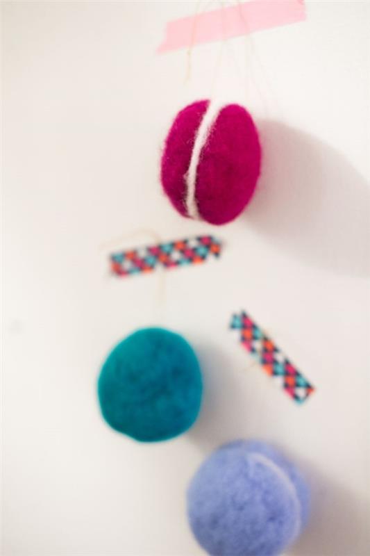 boules de tissu colorées idées de noël