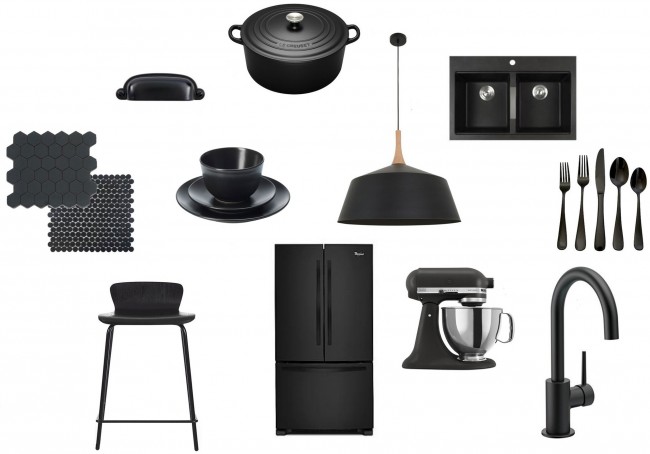 11 فكرة سوداء غير لامعة لديكور المطبخ وملحقاته