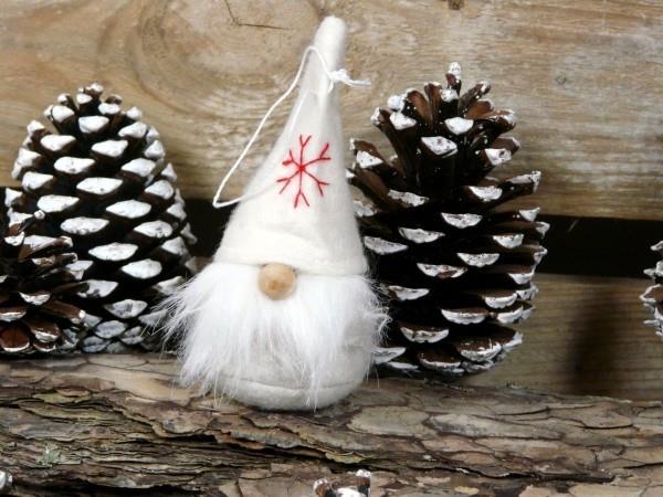 décorations d'arbre de noël lutin en feutre