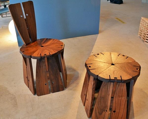 rustykalne dodatki i artykuły dekoracyjne, krzesła drewniane
