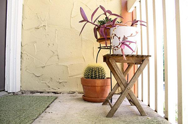 idées de décoration de balcon cool fleurs cactus