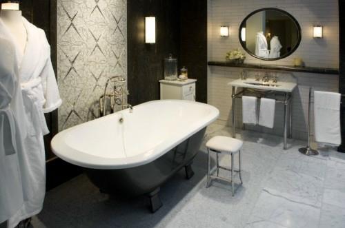 idées de miroir de carrelage cool serviettes de bain de salle de bain