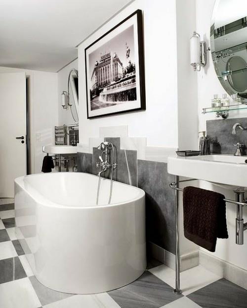 cool carrelage miroir idées salle de bain design élégant