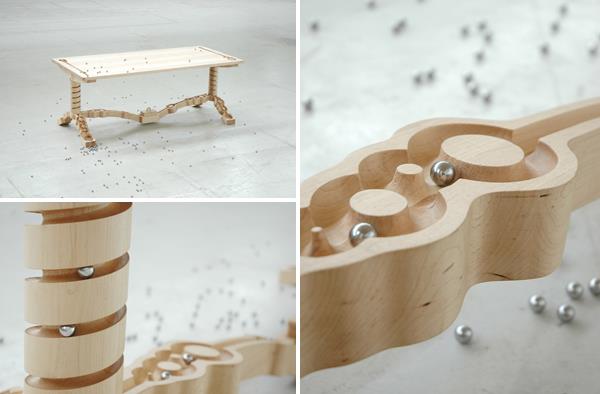 fajne projekty mebli stół do jadalni z drewna ontwerpduo