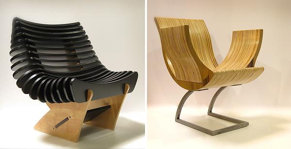 fajne projekty mebli ekologiczne oparcie krzesła
