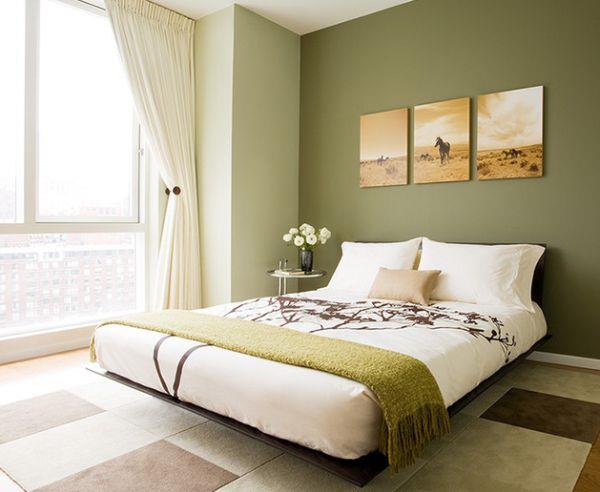 piękna paleta kolorów sypialni nowoczesny kwiatowy wzór